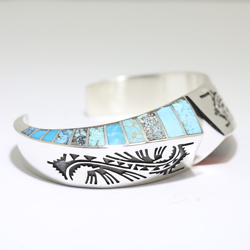 Inlay Bracelet by Lonn Parker 5-3/4"