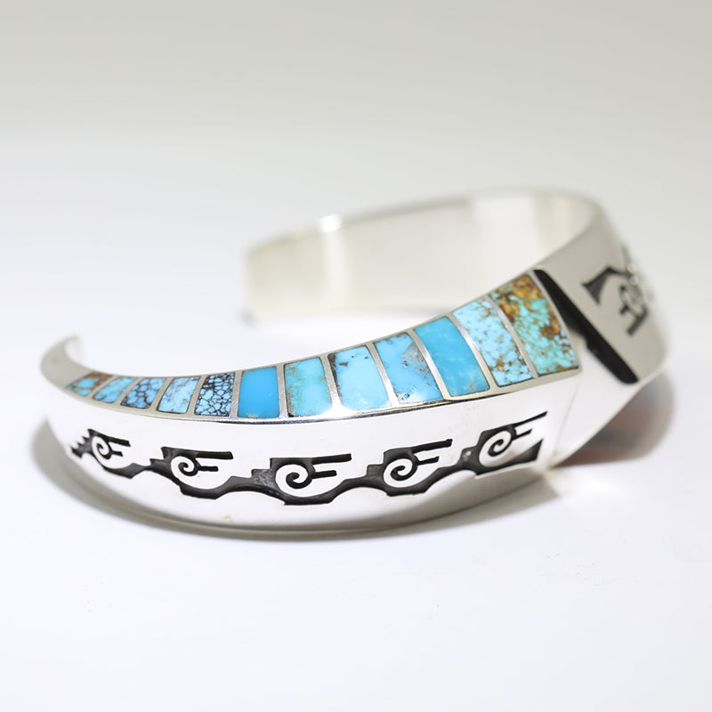 Inlay Bracelet by Lonn Parker 5-3/4"