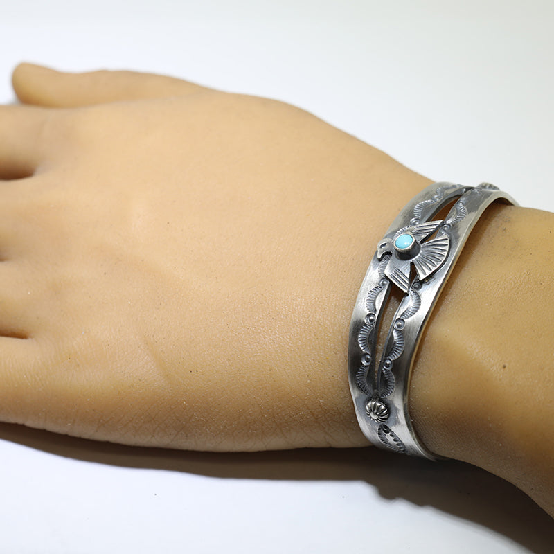 Turquoise Bracelet by Andy Cadman 5-1/4"