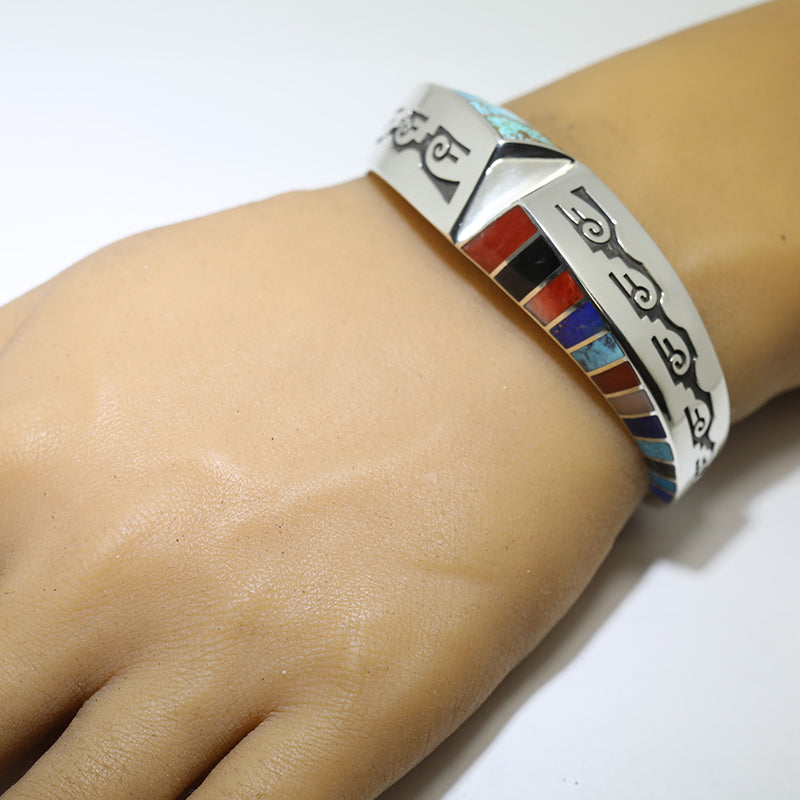 Inlay Bracelet by Lonn Parker 5-3/4"
