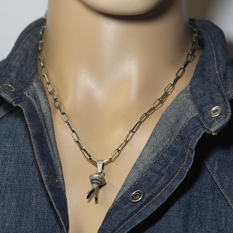 Squash Bead Pendant by Navajo
