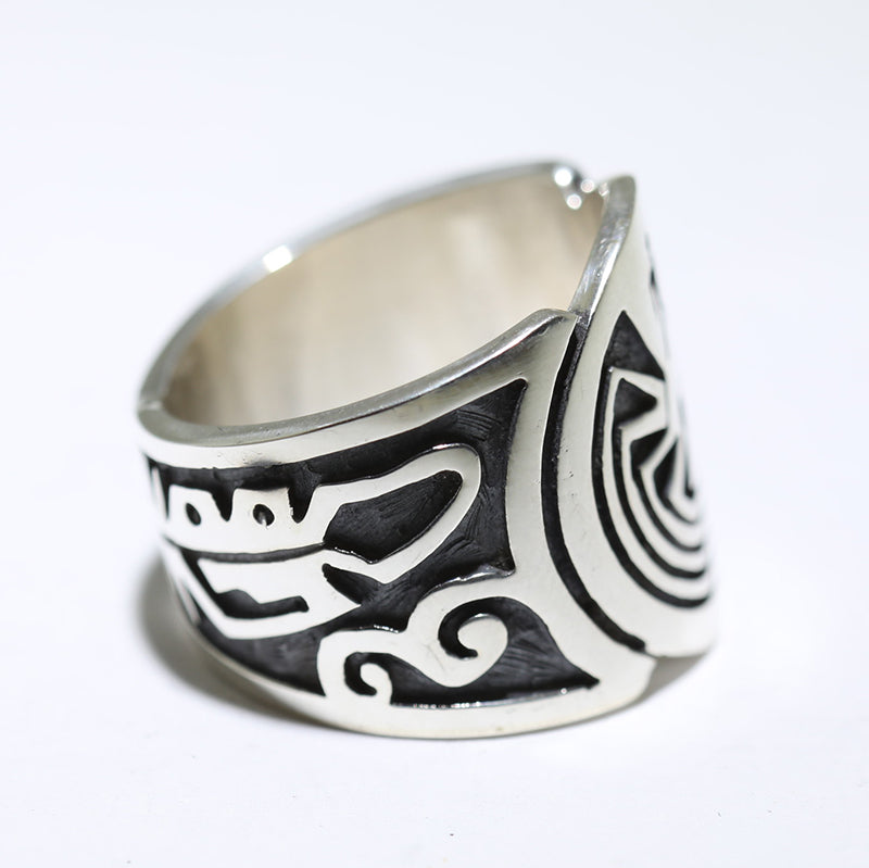 Silver Ring by Pat Tewawina- 9