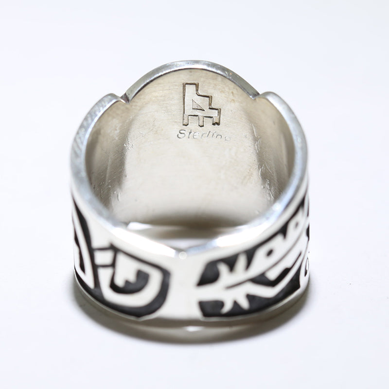Silver Ring by Pat Tewawina- 9