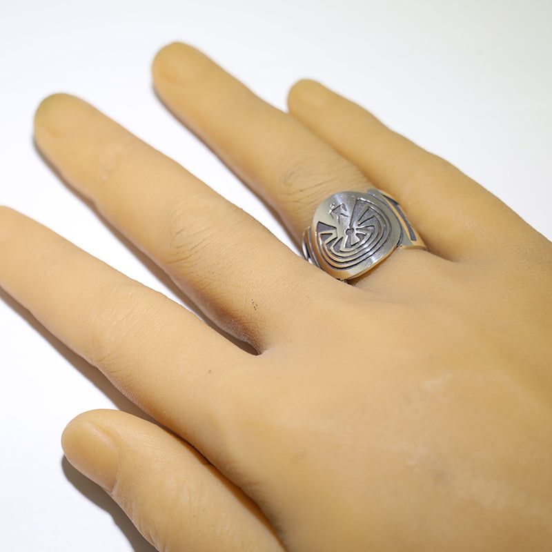 Silver Ring by Pat Tewawina- 9