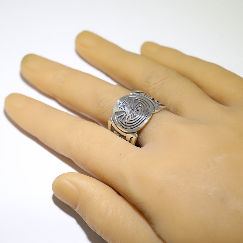 Silver Ring by Pat Tewawina- 15