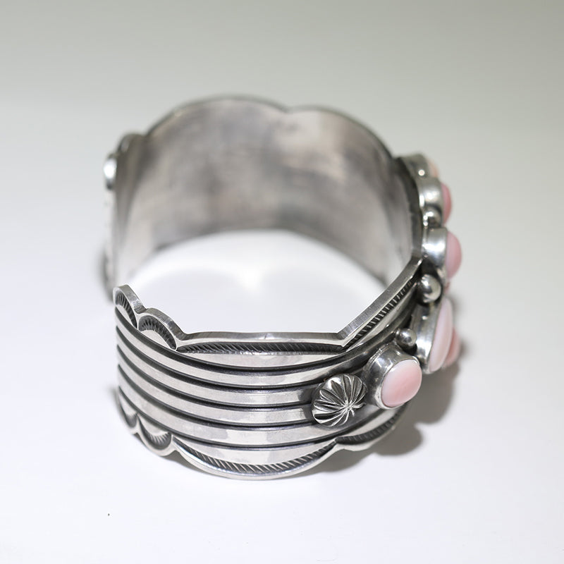 Pink Conch Bracelet by Andy Cadman 5-1/2"