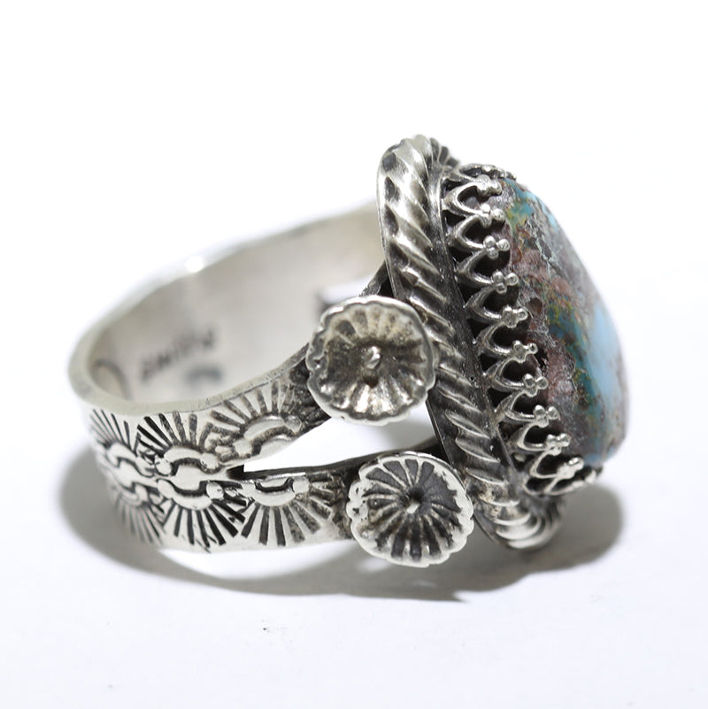 Bisbee Ring by Chris Etsitty- 9 – Gallup Trading