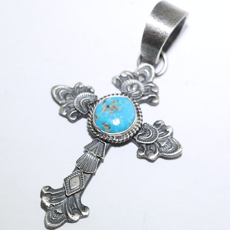 navajo ターコイズ　クロスペンダント Cross Pendant by Navajo – Gallup Trading