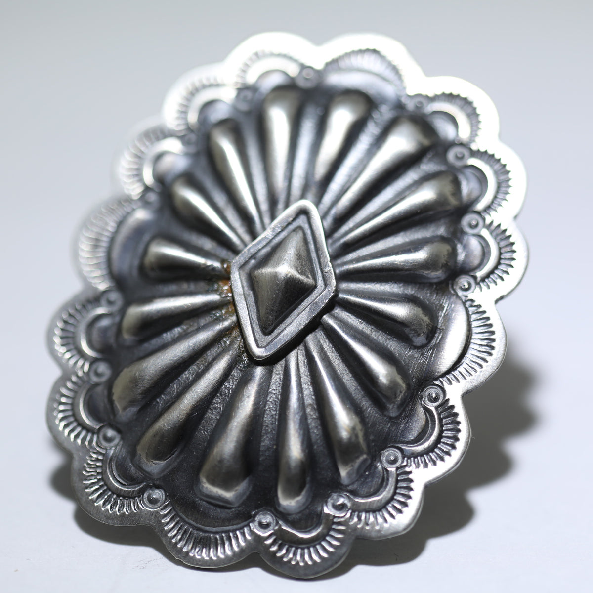 Silver Ring by Arnold Goodluck 8 – Gallup Trading