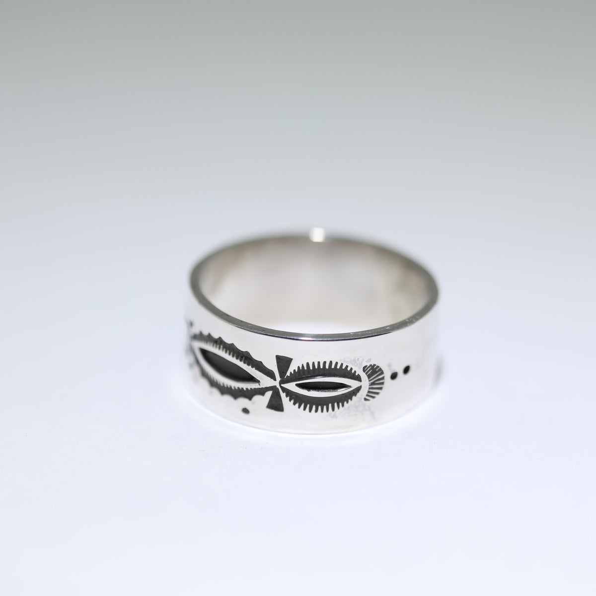 Silver Ring by Charlie John- 13 – Gallup Trading
