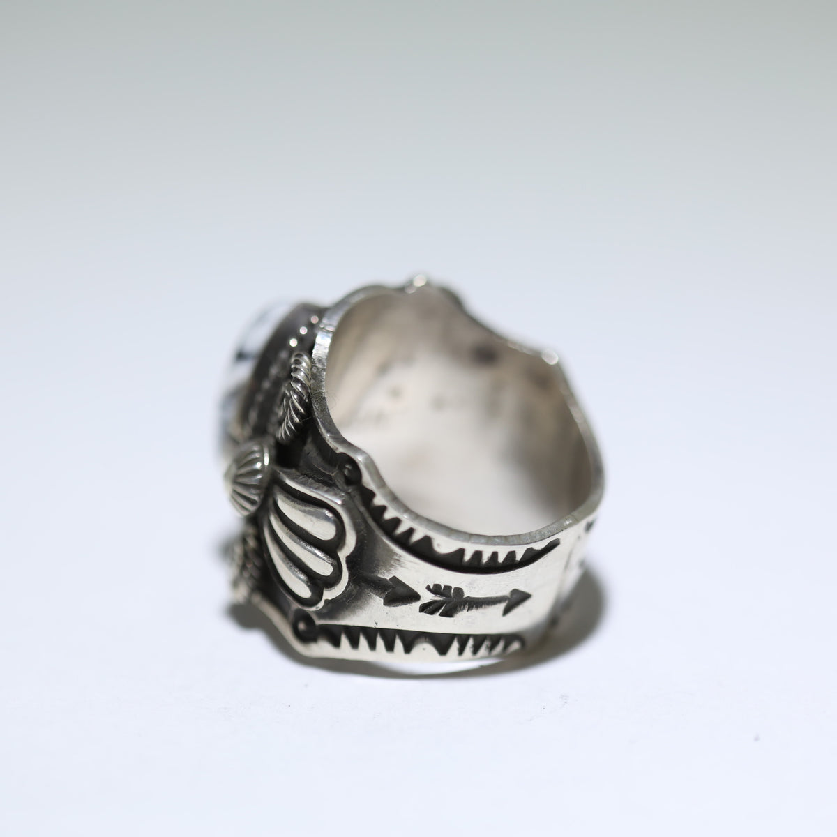 White Buffalo Ring by Andy Cadman-8 – Gallup Trading