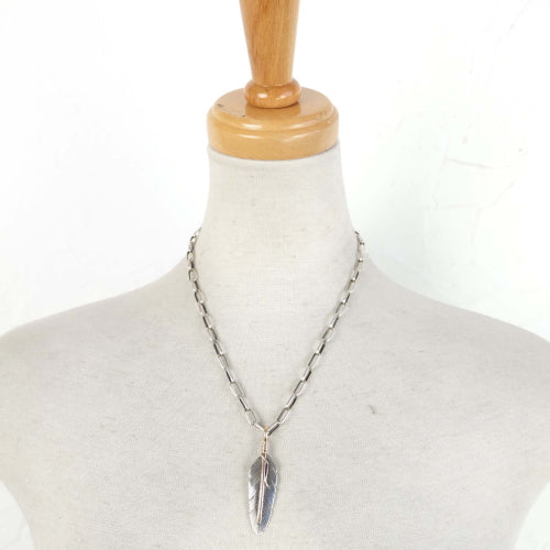 Feather pendant by Harvey Mace (silver or gold)