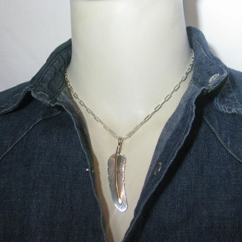 Feather Pendant by Harvey Mace