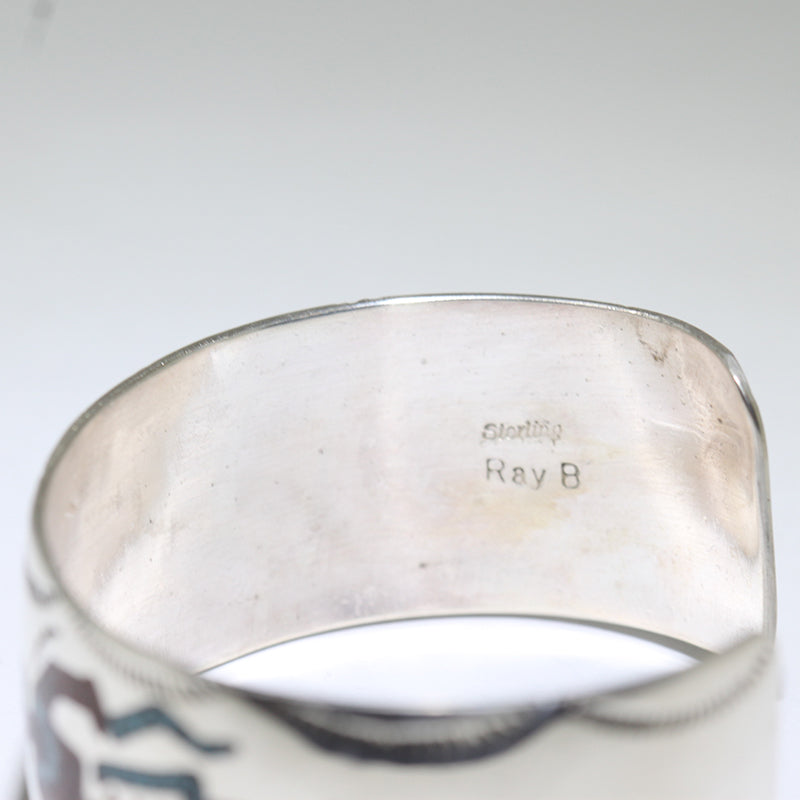Inlay Bracelet by Navajo 5-1/4"