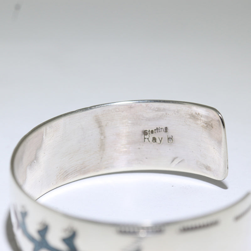 Inlay Bracelet by Navajo 5-1/4"