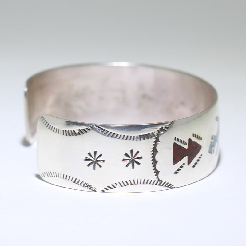 Inlay Bracelet by Navajo 5-1/4"