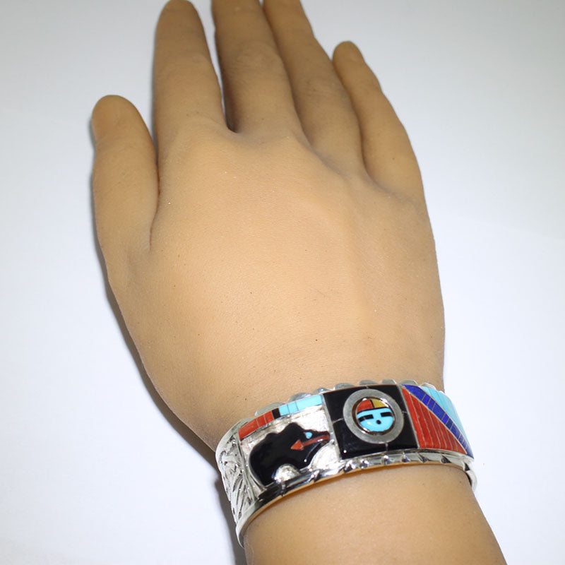 Inlay Bracelet by Don Dewa 5-1/4"