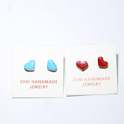 Heart Earrings by Navajo