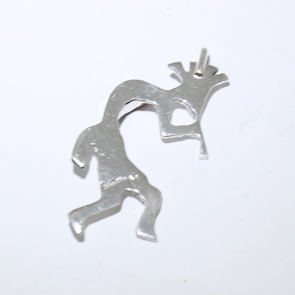 Inlay Kokopelli Pendant