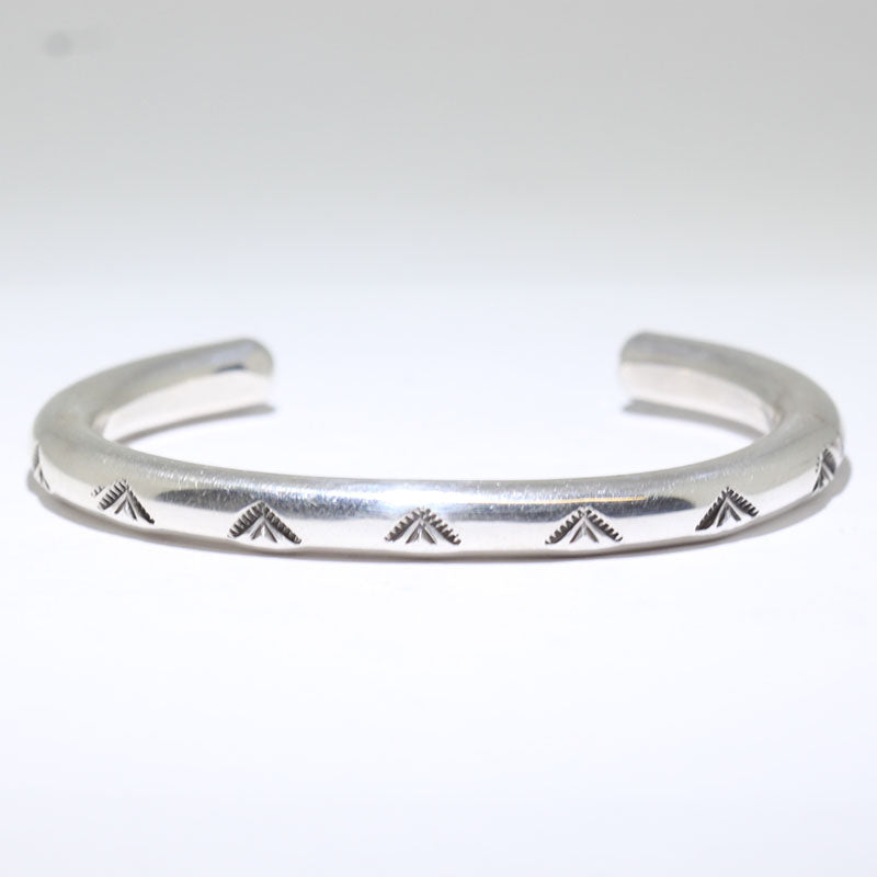 Silver Bracelet by Arnold Goodluck 5-1/4"