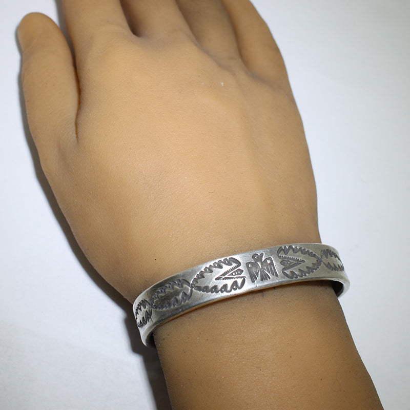 Coin Silver Bracelet by Falcon Trading Co. 6"