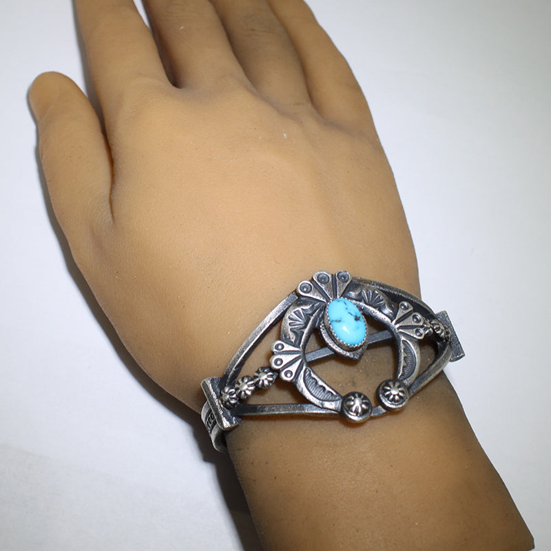 Turquoise Bracelet by Navajo 6"