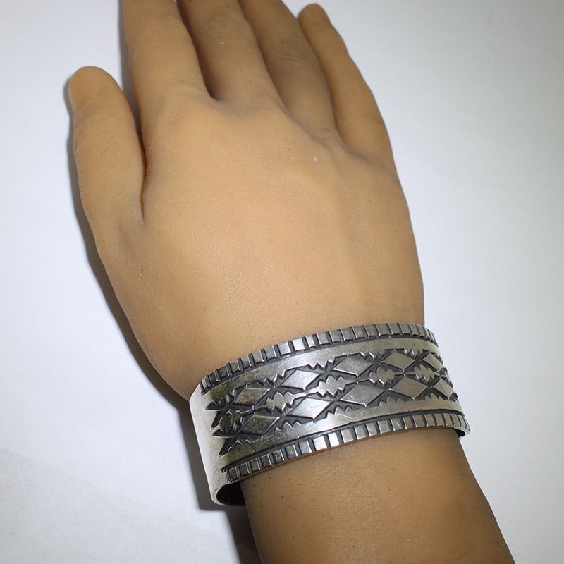 Silver Bracelet by Navajo 5-3/4"