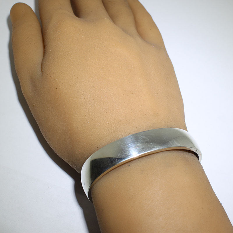 Silver Bracelet by Arnold Goodluck 5-1/4"