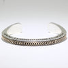 Silver/14K Bracelet by Lyle Secatero 5"