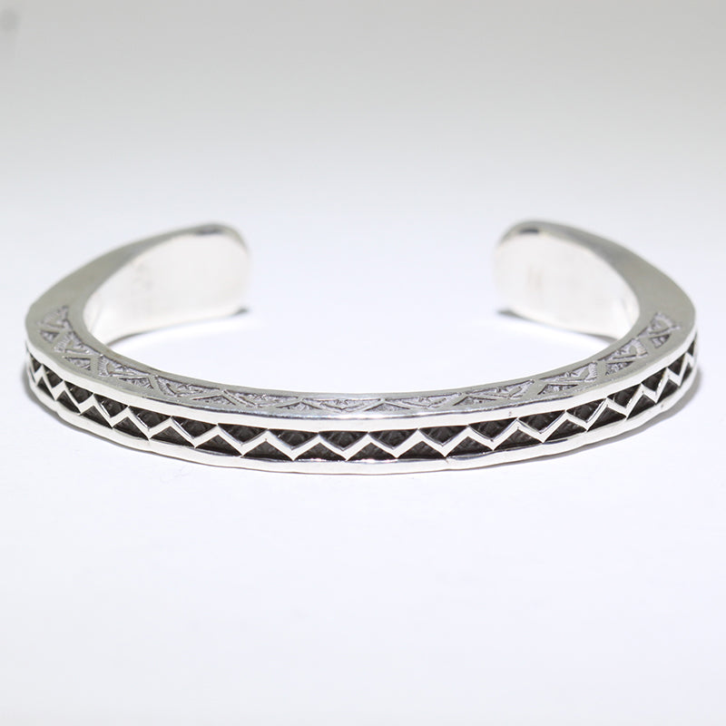 Silver Bracelet by Lyle Secatero 5"