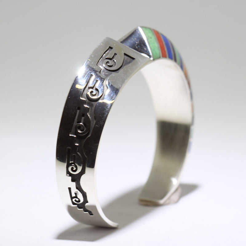 Inlay Bracelet by Lonn Parker 5-1/2"