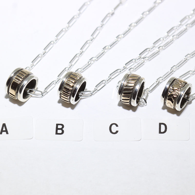 Silver/Gold Pendant by Bruce Morgan