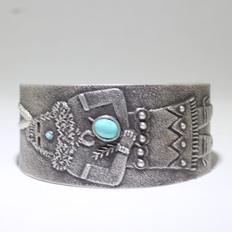 Silver Bracelet by Lee Begay 6"