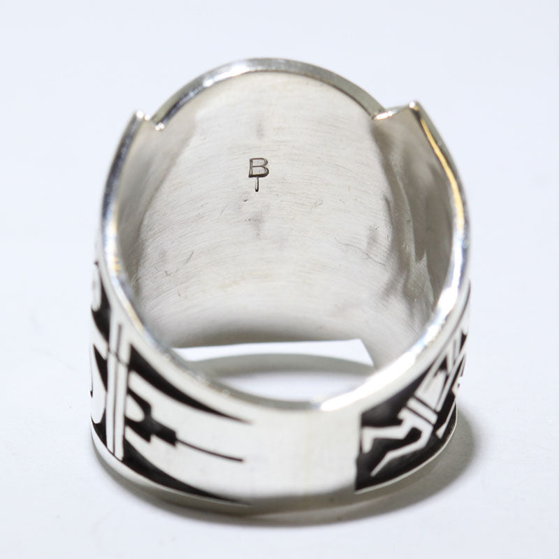 Silver Ring by Berra Tawahongva- 10.5
