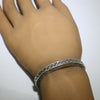 Silver Bracelet by Lyle Secatero 5"