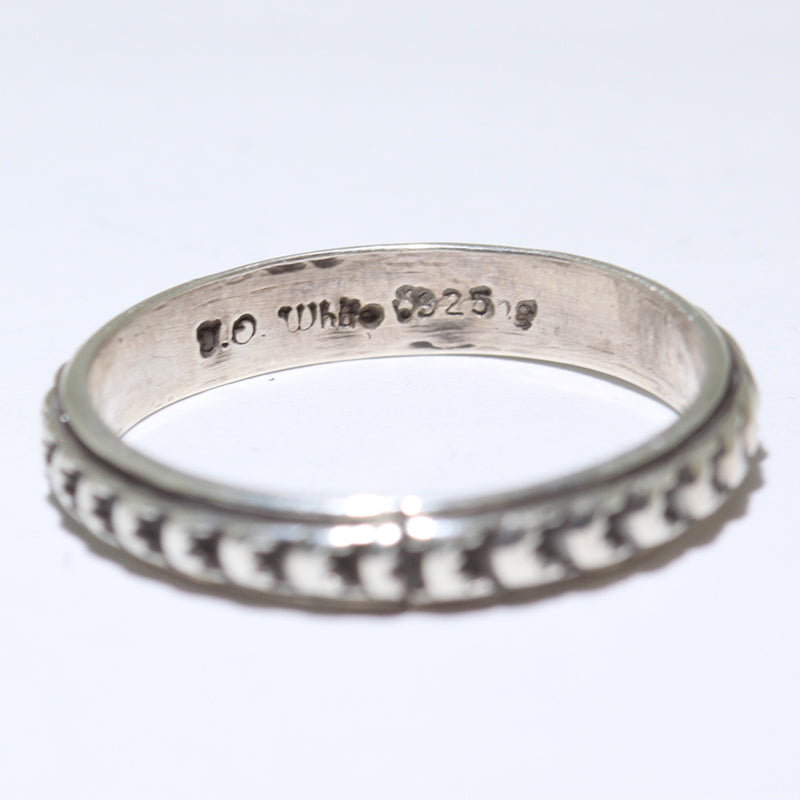 Silver Ring by Tsosie Orville White- 13