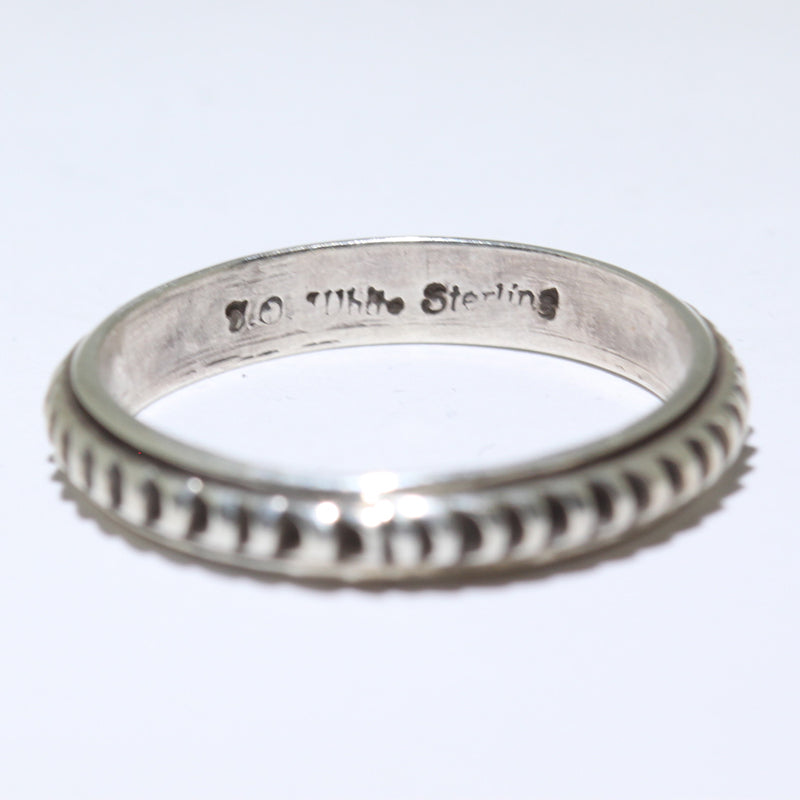 Silver Ring by Tsosie Orville White- 12.5