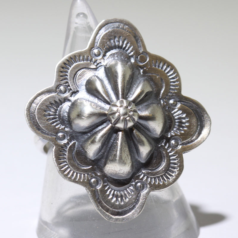 Silver Ring by Arnold Goodluck- 9