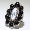 White Buffalo Ring by Navajo- 9.5