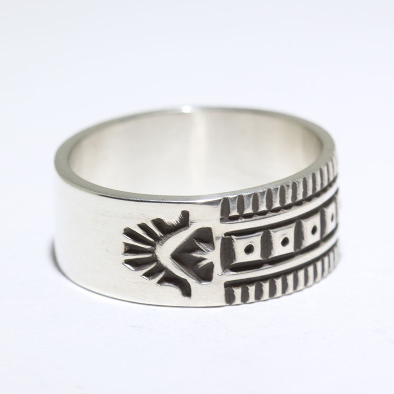 Silver Ring by Lyle Secatero- 13
