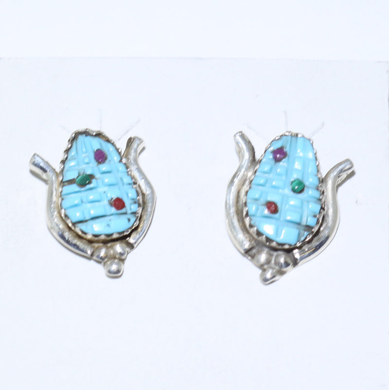 Inlay Earrings by Navajo