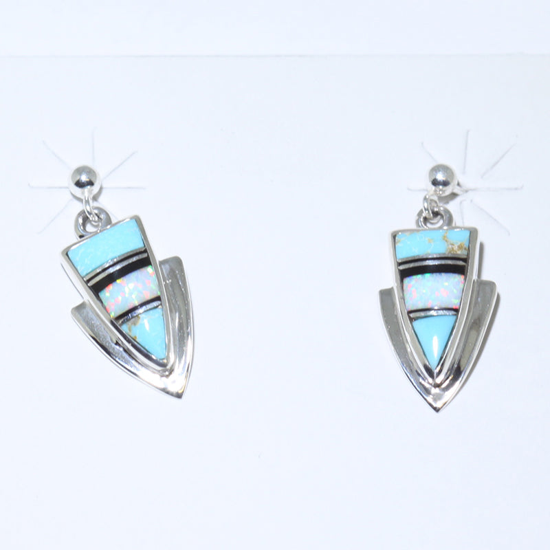 Inlay Earrings by Navajo