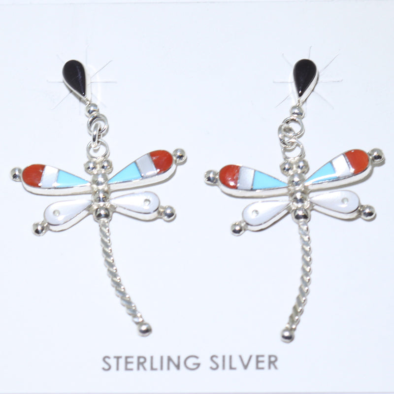 Inlay Earrings by Navajo