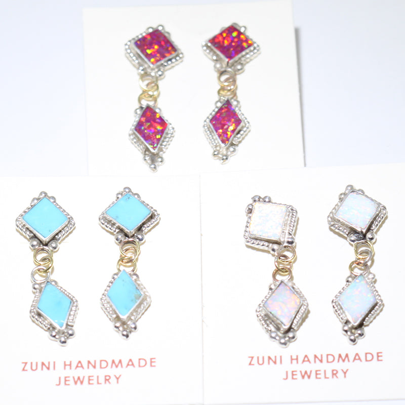 Inlay Earrings by Navajo