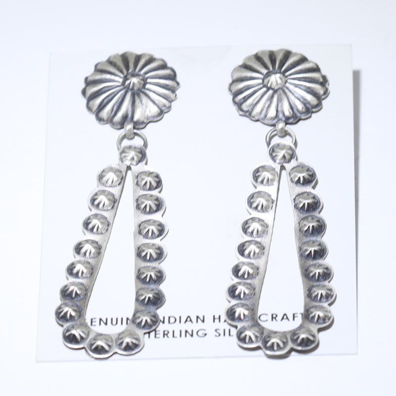 Silver Earrings by Navajo