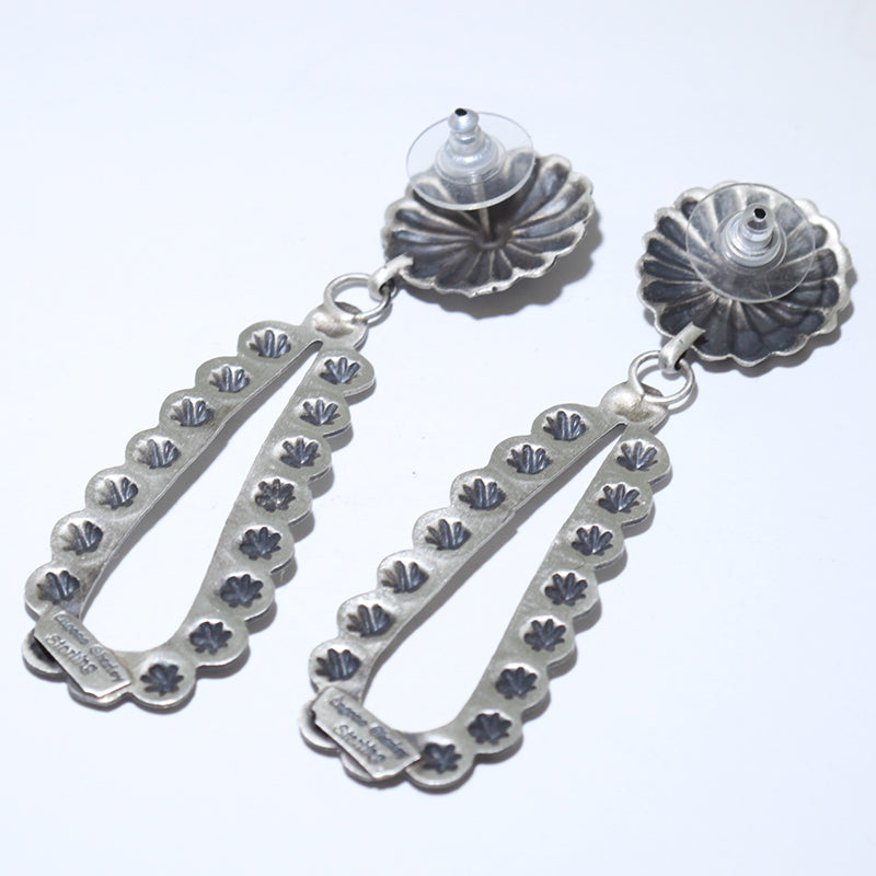 Silver Earrings by Navajo