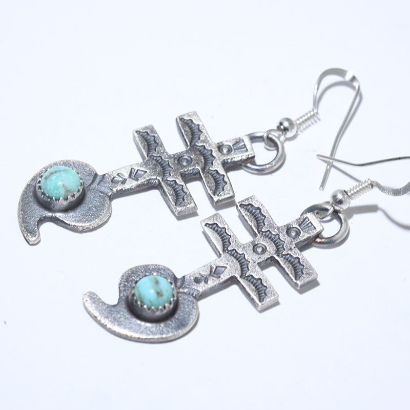 Turquoise Earrings by Navajo
