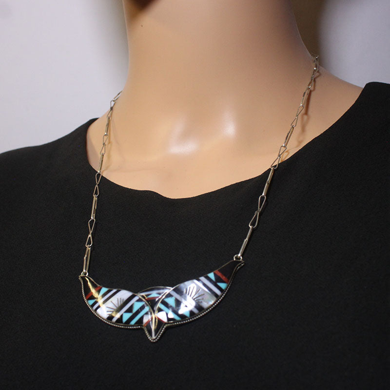 Inlay Necklace Set by Navajo