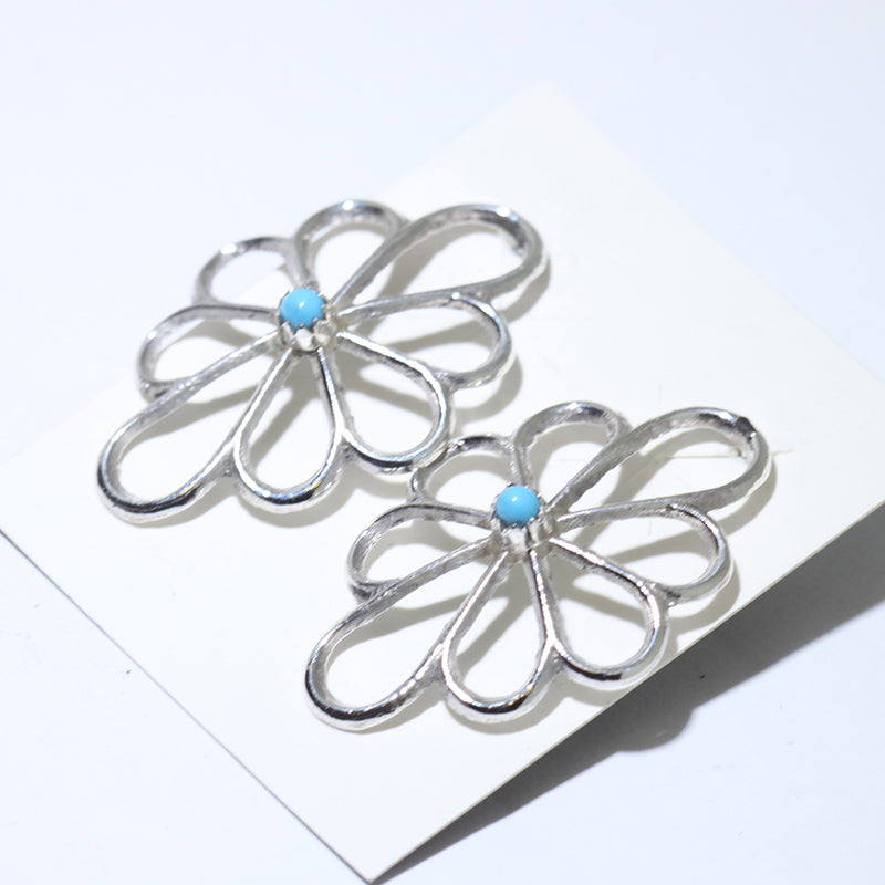 Turquoise Earrings by Navajo