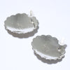 Silver Earrings by Tsosie Orville White